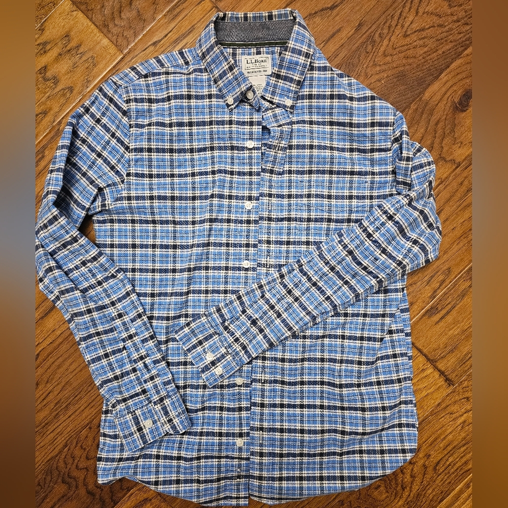 L L Bean Plaid Shirt Sz small